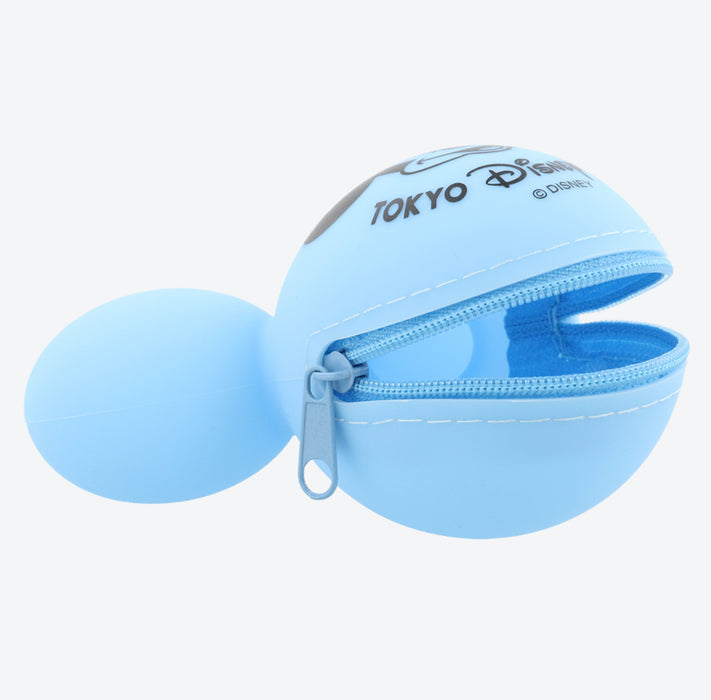 TDR - Mickey Mouse Balloon Silicon Coin Pouch & Keychain (Color: Baby Blue)