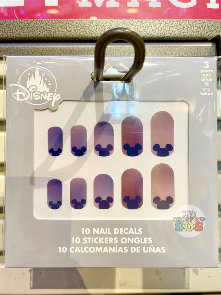 WDW - Mickey Icon Purple Ombre Nail Sticker