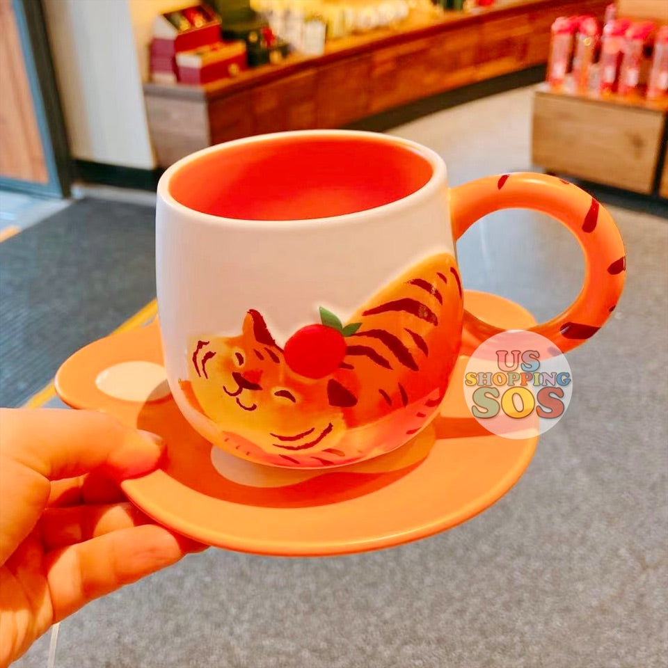 Starbucks China - Year of Tiger 2022 - 27. Happy Tiger Mug with Paw Coaster