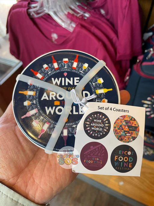 WDW - Epcot International Food & Wine Festival 2022 - Logo Coaster Set of 4
