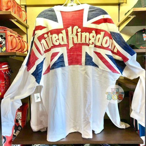 WDW - Epcot World Showcase United Kingdom - Spirit Jersey “United Kingdom” Union Flag White Pullover (Adult)