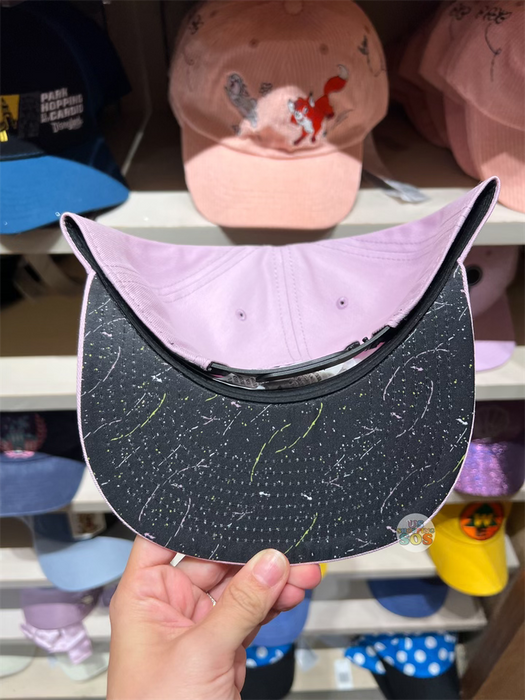 DLR/WDW - Mickey Expressions Frown Face Lavender Baseball Cap