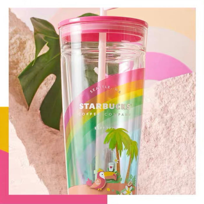 Starbucks China - Fruity Amazon - 19. Toucan Glass Cold Cup 591ml