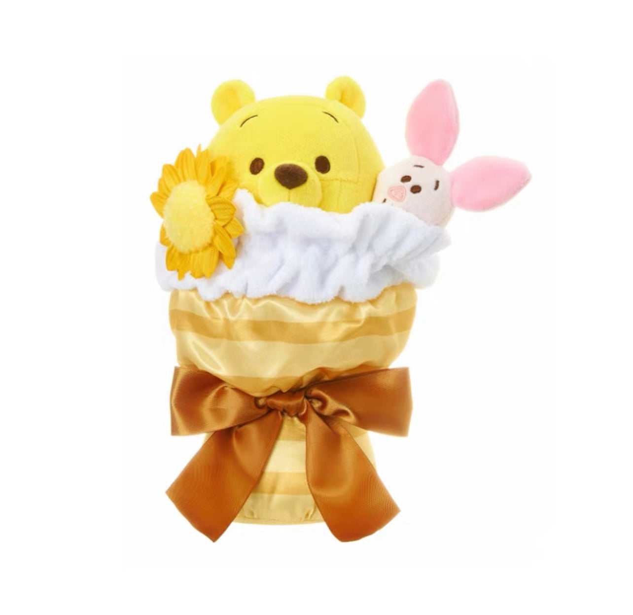 SHDS - Spring Flower Language x Winnie the Pooh & Piglet ‘ Flower Bouquet’ Shaped Plush Toy (Release Date: April 19)