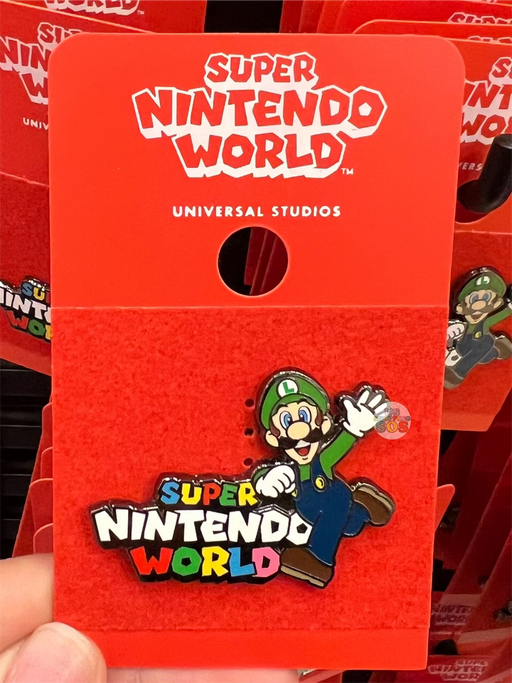 Universal Studios - Super Nintendo World - Saying Hi Luigi Logo Pin