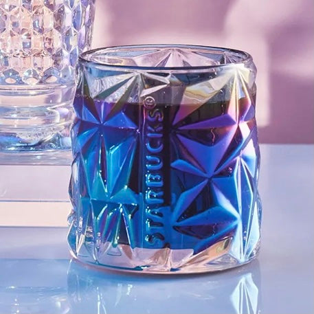 Starbucks China - Colorful Summer - 5. Iridescent Studded Glass Cup 300ml