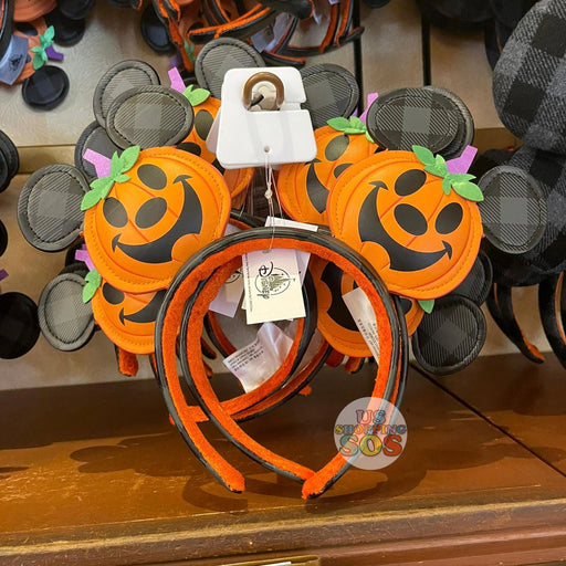 On Hand!!! DLR/WDW - 🎃 Halloween - Mickey Pumpkin Ear Headband