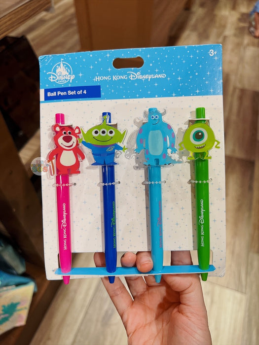 HKDL - Ball Pen Set of 4 x Lotso, Alien, Mike & Sulley
