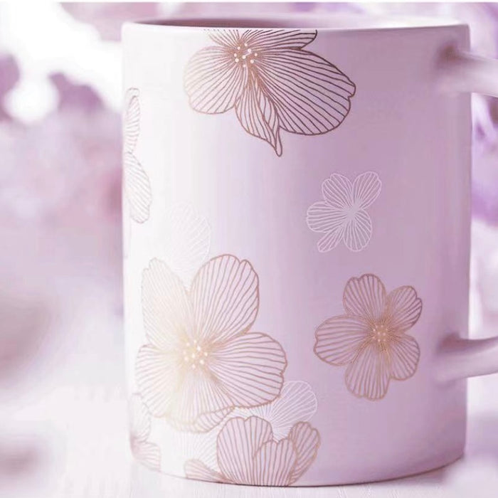 Starbucks China - Cherry Blossom 2022 - 38. Golden Sakura Ceramic Mug 380ml