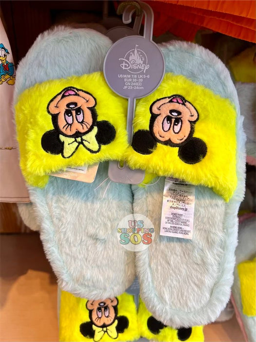 DLR - Vintage Mickey & Minnie Sherpa Fluffy Slippers (Adult)