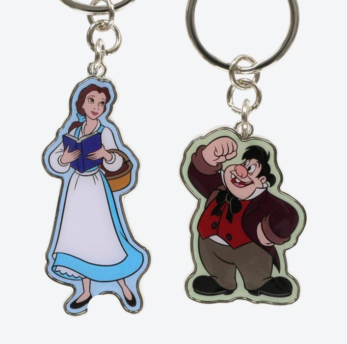 TDR - Beauty and the Beast Magical Story Collection - Keychain Set of 4 x Belle, Gaston, LeFou & The Bimbettes