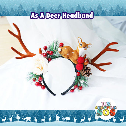 Christmas Delight - As A Deer Headband