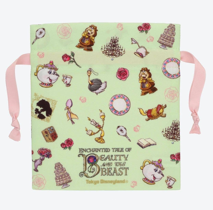 TDR - Enchanted Tale of Beauty and the Beast Collection - Drawstring Bag All-Over-Print Set of 3