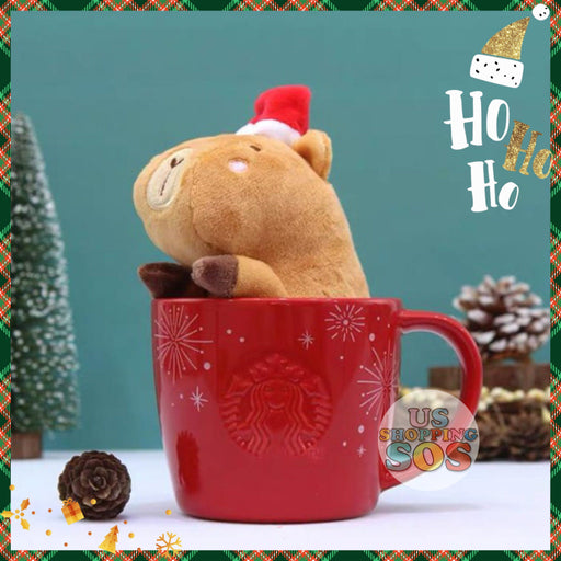Starbucks China - Christmas Time 2020 (Store 1st Series) - Capybara Plush Toy Mug 355ml