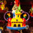 WDW - Ear Hat Hand Printed Ornament - Mickey & Minnie Rainbow Castle