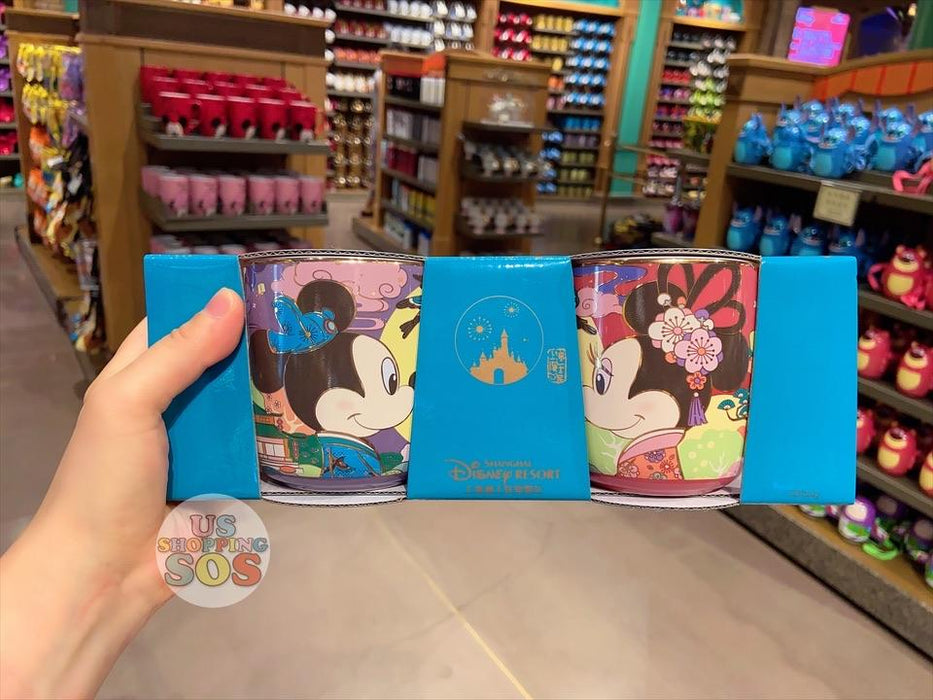 SHDL - Chinese Valentines Time Day - Mickey & Minnie Mouse Mugs Set