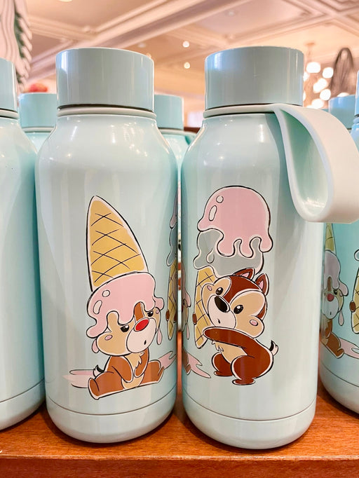 DLR/WDW - Super Cute Chip & Dale Ice Cream Stainless Steel Water Bottle