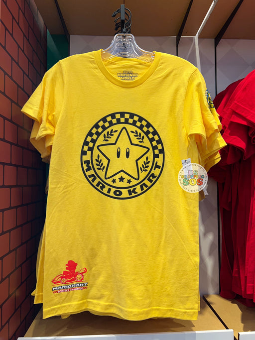 Universal Studios - Super Nintendo World - MarioKart Star Yellow Badge Tee (Adult)