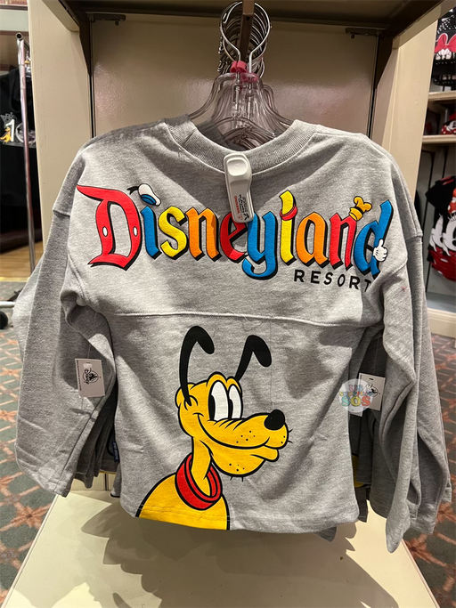 DLR - Spirit Jersey Mickey & Pluto “Disneyland Resort” Grey Pullover (Youth)