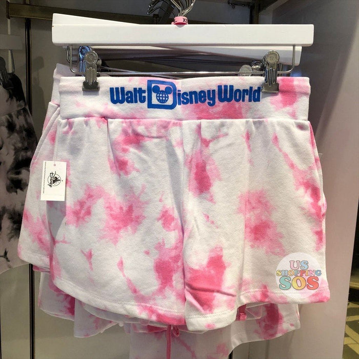 WDW - Tie-Dye "Walt Disney World" Lounge Shorts Pink (Adult)