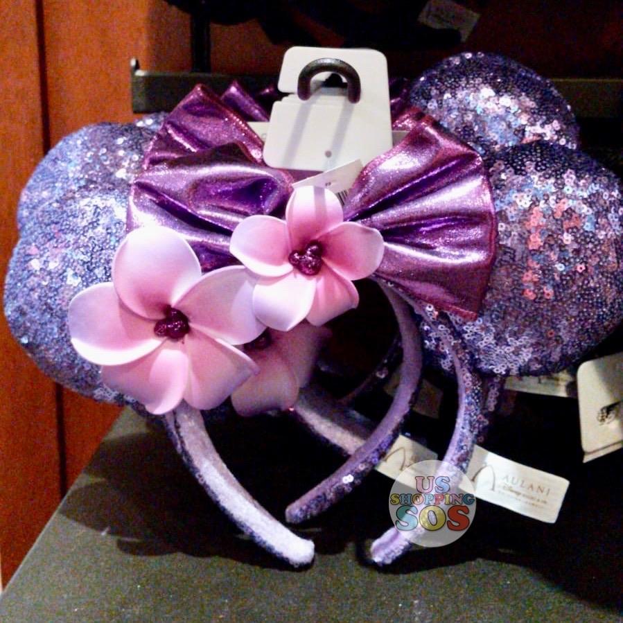 Aulani - Minnie Sequin Headband with Plumeria (Potion Purple)
