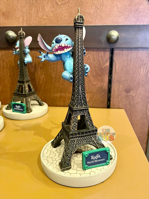 WDW - Epcot World Showcase France - Stitch on Eiffel Tower Figure