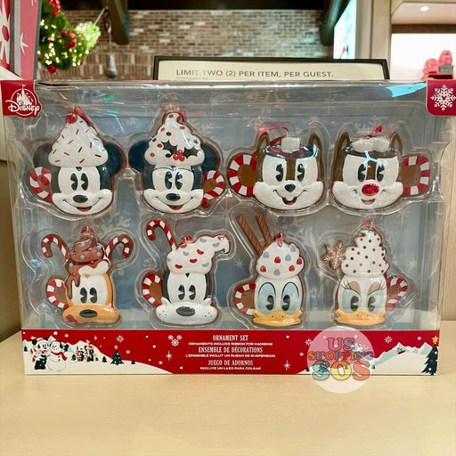 DLR/WDW - Christmas 2021 - Mickey & Friends Hot Cocoa Ornament Set