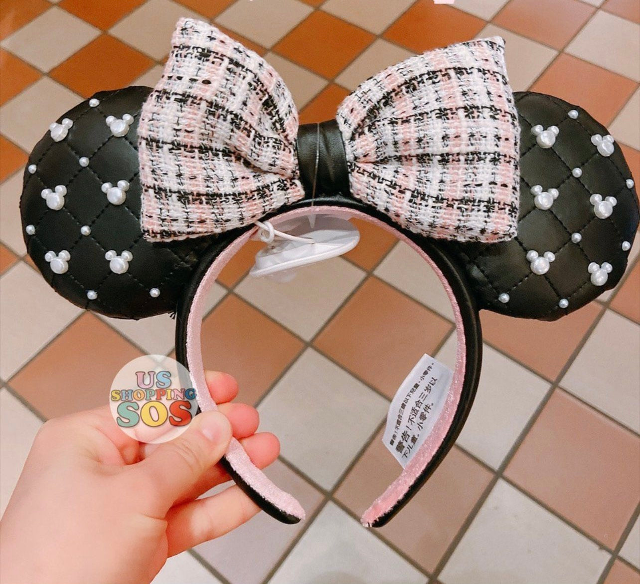 Disney, Other, Gorgeous Tweed And Pearl Minnie Mouse Ears