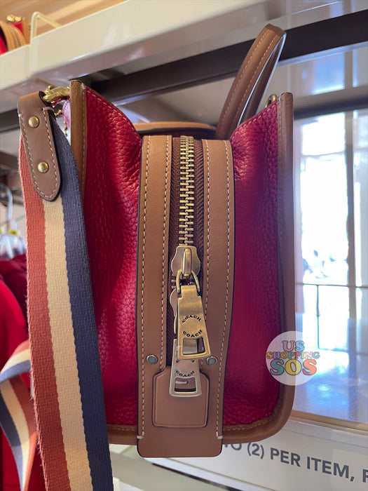 COACH × DISNEY Mickey & Minnie Handbag C8554 Rogue 25 Shoulder Red  Outlet