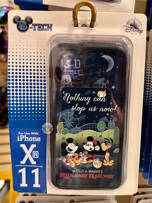 DLR/WDW - Mickey & Minnie's Runaway Railway - D-Tech Mickey & Minnie Picnic “Nothing can Stop Us Now!” 3D Effect iPhone Case