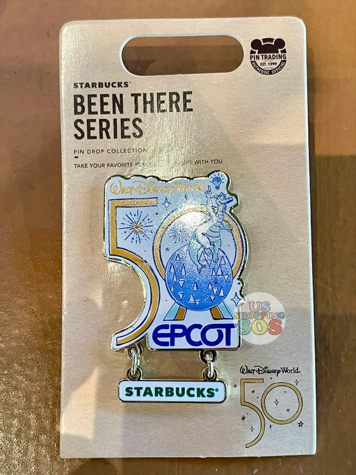 WDW - Walt Disney World 50 - Starbucks Been There Series Pin Drop Pin - Epcot