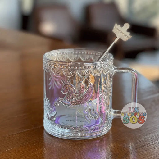 Starbucks China - Dreamy Coffee Paradise 2022 - 10. Carousel Glass Mug with Stir 440ml