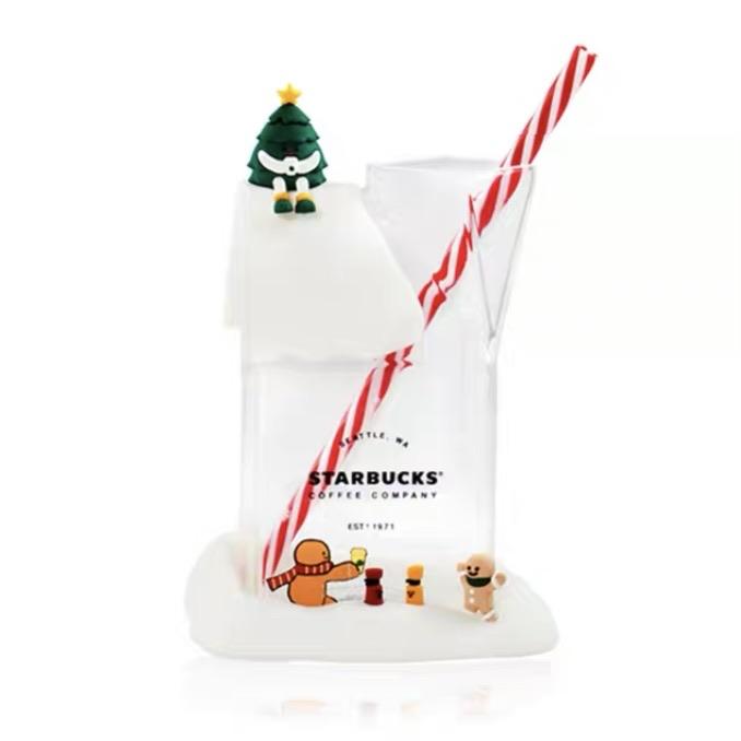 Starbucks China - Christmas Time 2020 Cuteness Overload - Milk Box Glass 480ml