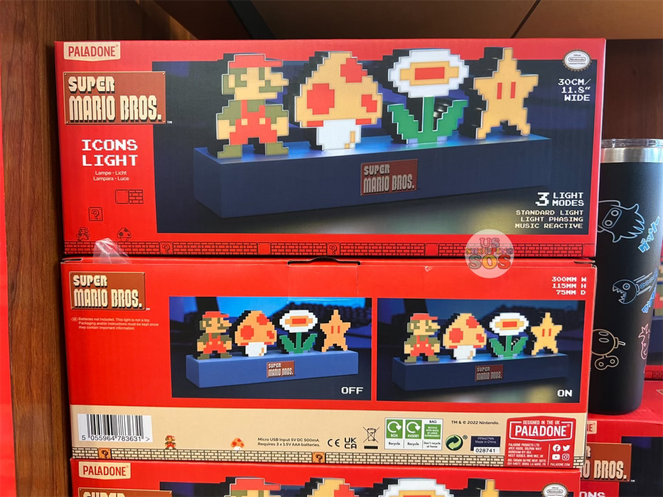 Universal Studios - Super Nintendo World - Paladone Super Mario Bros Icon USB/AAA-Battery Light