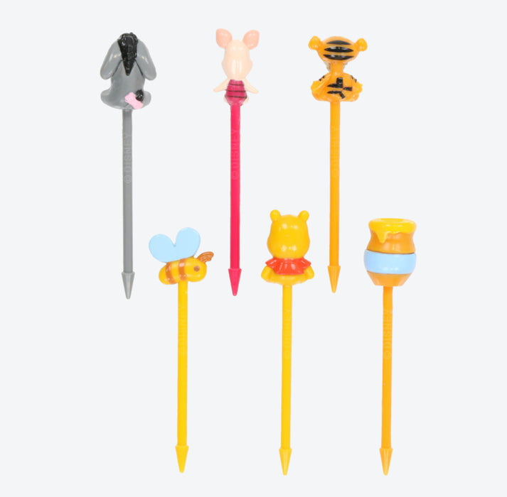 TDR - Food Picks Bento Lunch Accessories x Winnie the Pooh & Friends