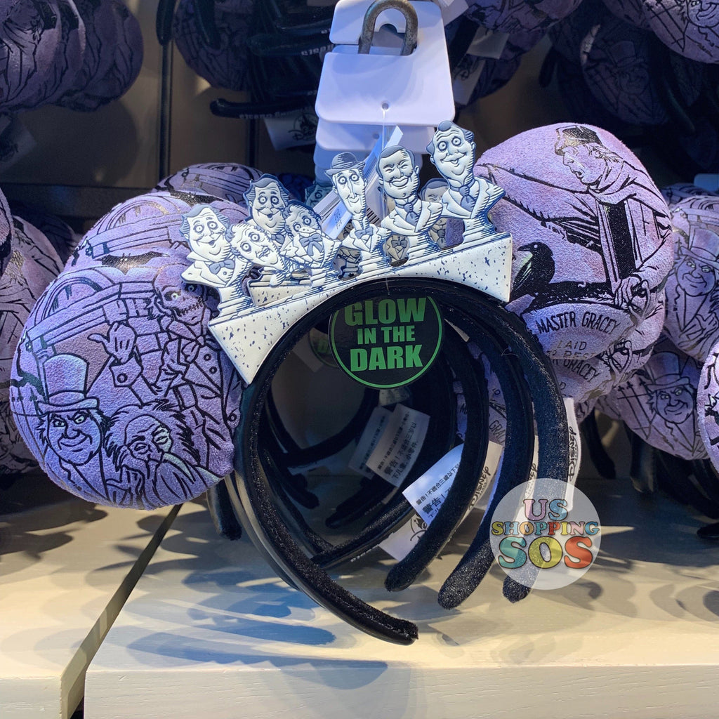 On Hand!! DLR - The Haunted Mansion Ear Headband - Glow in  display picture 3
