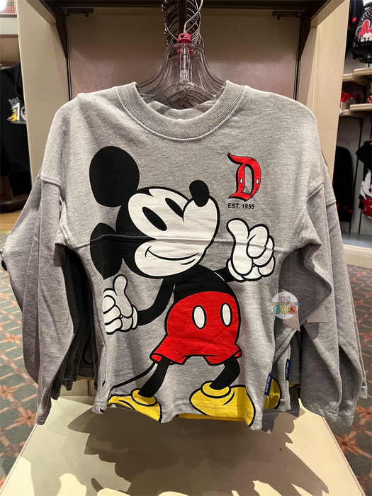 DLR Spirit Jersey Mickey Pluto Disneyland Resort Grey
