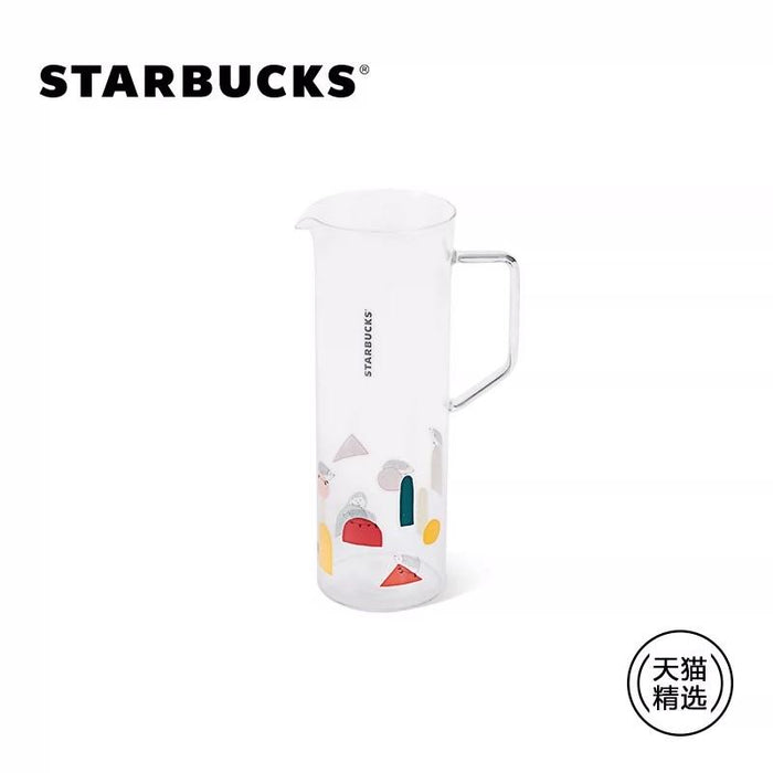 Starbucks China - Happy Hedgehog - 13. Hedgehog Color Blocks Glass Pitcher 1183ml