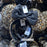 DLR - Minnie Leopard Sequin Ear Metallic Black Bow Headband