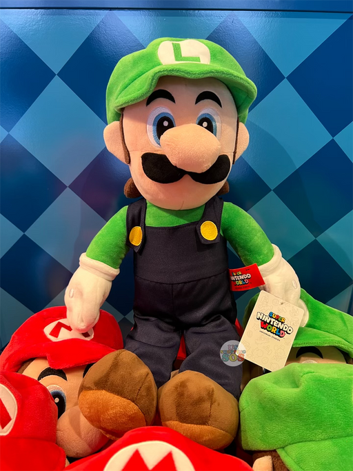 Universal Studios - Super Nintendo World - Luigi Plush Toy (Size L ~ 19” Standing)