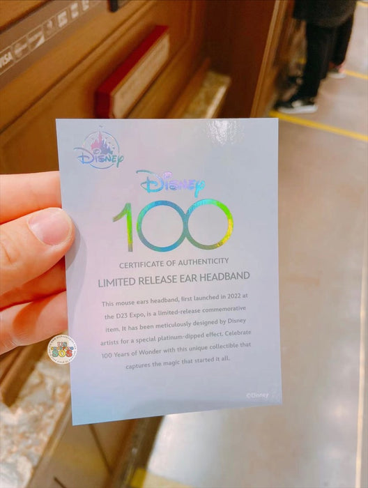 SHDL- Disney 100 ‘Platinum Dripping’ Minnie Ear Headband
