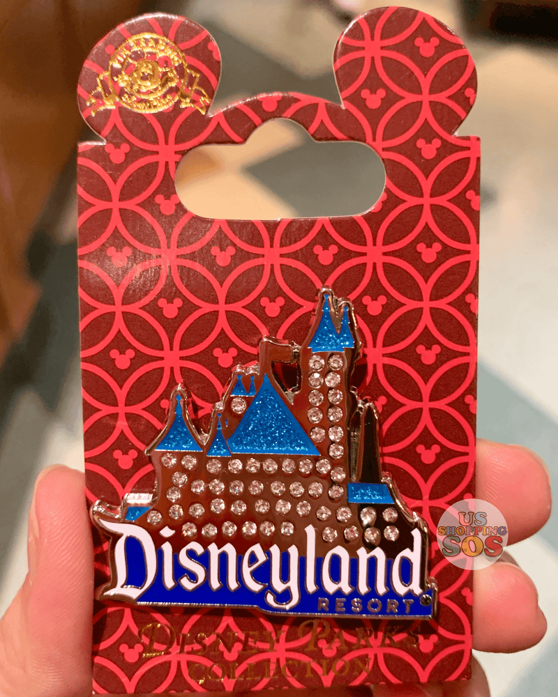 DLR - Attraction Pin - Disneyland Rhinestone Castle