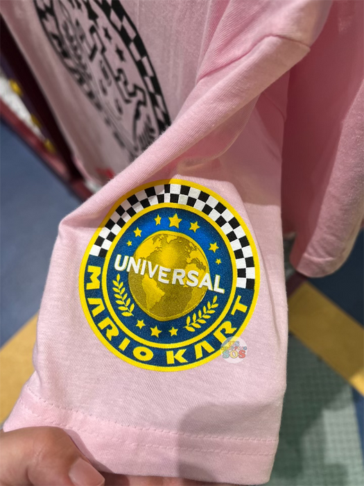 Universal Studios - Super Nintendo World - MarioKart Special Pink Badge Tee (Adult)