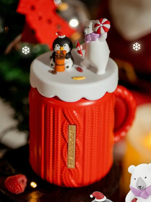 Starbucks China - Christmas 2021 - 36. Christmas Party Knitting Mason Jar 475ml