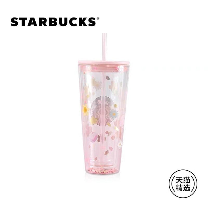 Starbucks China - Sakura 2021 - Cherry Blossom Double Wall Glass Cold Cup 591ml