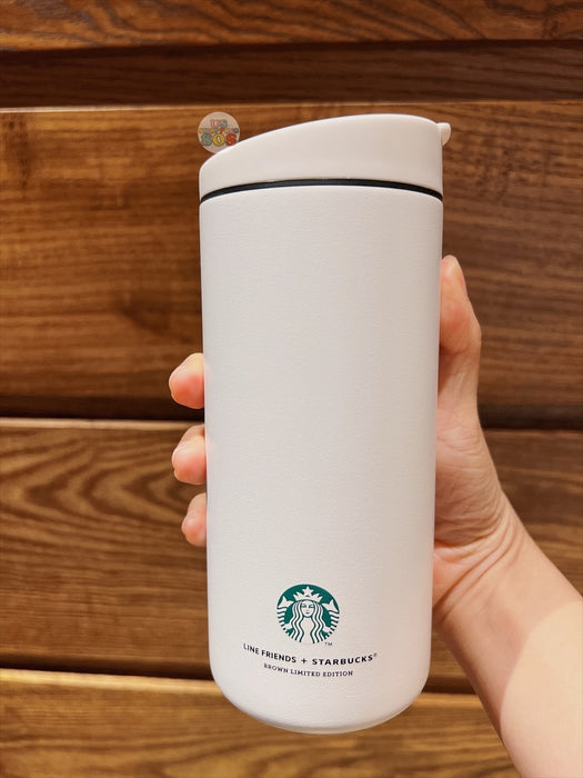 Starbucks Hong Kong - Starbucks® X LINE FRIENDS "Bear Loves the Earth" Earth Day Collection - 12oz Stainless Steel Tumbler To Go