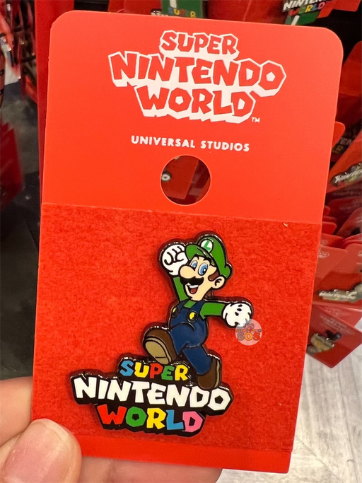 Universal Studios - Super Nintendo World - Walking Luigi Logo Pin