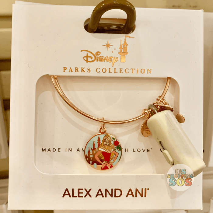 DLR - Alex & Ani Bangle - Double-Side Charm Sleeping Beauty “True Love Conquers All”