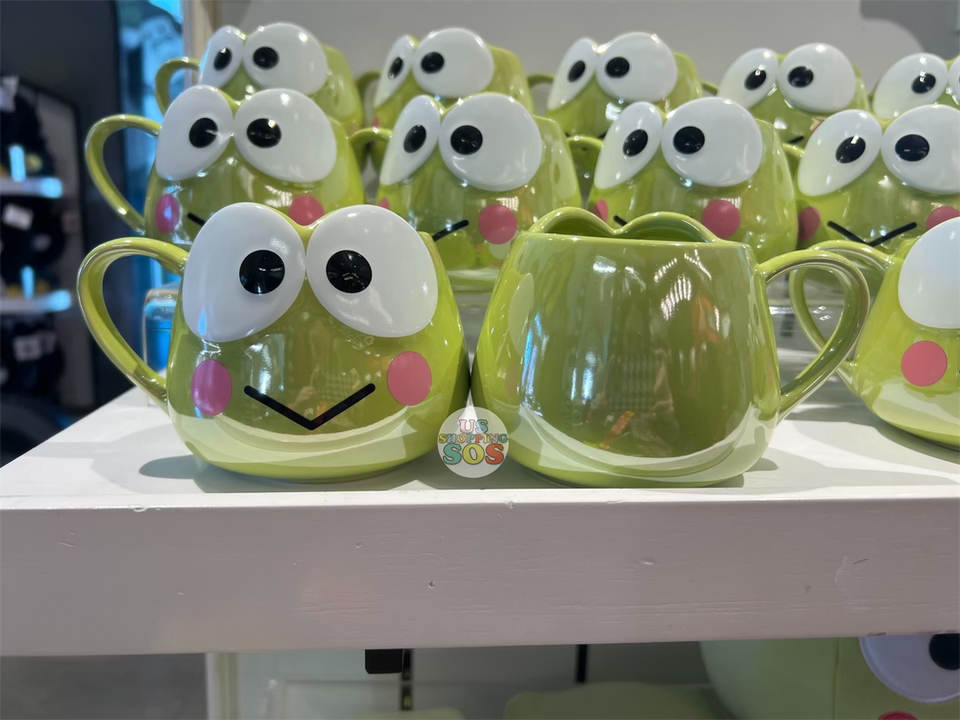 Hello Kitty Friends Universal Studios Coffee Mug Keroppi Green Frog –  Hedgehogs Corner