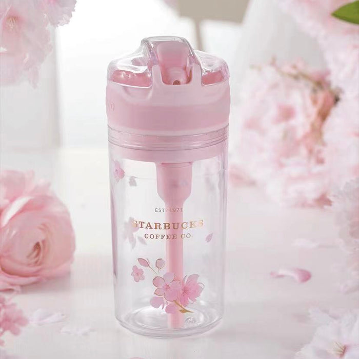 Starbucks China - Cherry Blossom 2022 - 34. Contigo Sakura Sippy Bottle with Snack Case 500ml